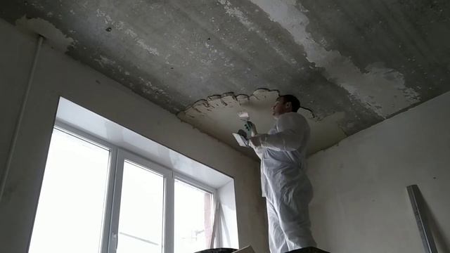 Штукатурка потолка на толстый слой смотреть онлайн