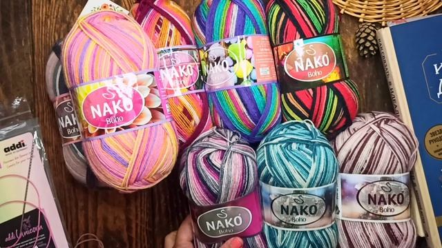 Распаковкa:14 новых расцветок Naco boho/спицы Addi Unicorn/китайский аналог Addi Novel? смотреть онлайн
