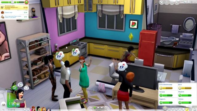 The Sims 4 100 Baby Challenge - Капитолина Оладушек # 28 - Вечеринка смотреть онлайн