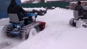Минитрактор для уборки снега