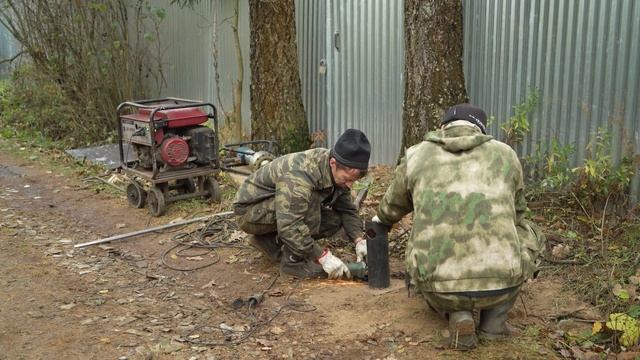 Распашные ворота в СНТ на сваях смотреть онлайн