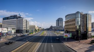 ?? Санкт-Петербург. Прогулка по Московскому проспекту и вид на него с ЖД моста.