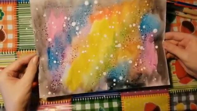 Занятие по рисованию на тему: "Космос".
