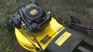 Газонокосилка Champion LM 5347. Начало работы.