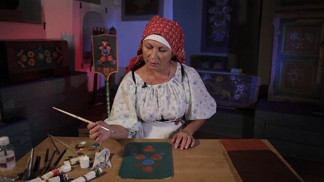 Свободно-кистевые росписи. Харовская роспись