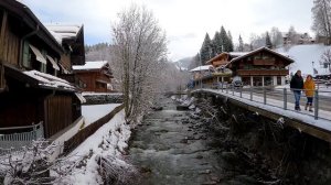 Gstaad - Switzerland - Christmas - Walking tour - Swiss village - 4K #switzerland #gstaad#christmas