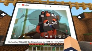 СЕМЬЯ СПИКЕРМЕНА ПРИЕХАЛА КО МНЕ В ГОСТИ В МАЙНКРАФТ 100% ТРОЛЛИНГ МУЛЬТИК SKIBIDI TOILET ХАРДИ