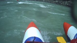 Прохождение Кадринской трубы, катамаран двойка Рафтмастер