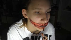 ?OMG?//??РАЗРЕЗАННЫЙ РОТ!!!!//???Halloween Makeup Tutorial???//перезалив