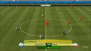 2014 FIFA World Cup Brazil - Argentina vs Iran Gameplay [HD]