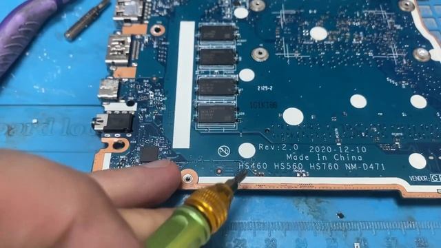 Ремонт Lenovo IdeaPad 3-14itl6 nm-d471 Пробитый конденсатор по 19 вольтовой линии смотреть онлайн