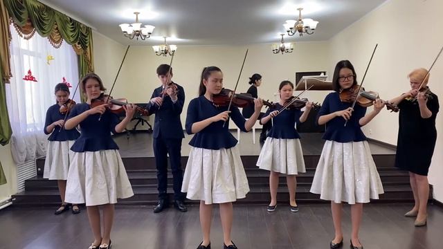 Ансамбль скрипачей "Дарын" ДМШ №3 г. Нур - Султан смотреть онлайн