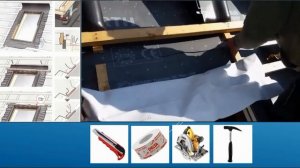 Монтаж мансардного окна Velux. Пошаговая инструкция. Демонстрация действий на практике.