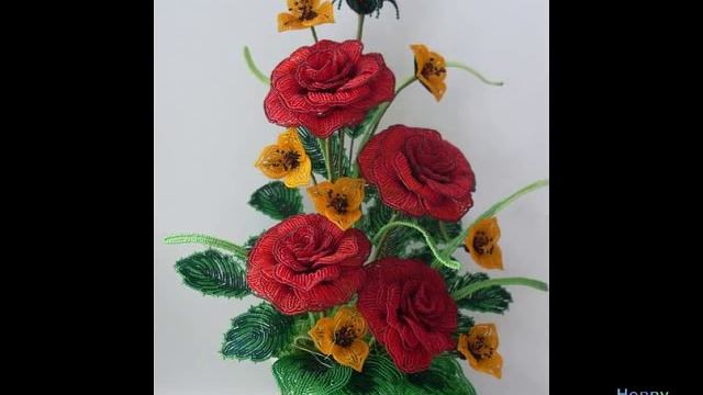 Самые красивые букеты из бисера 2. The best flowers of beads 2 смотреть онлайн