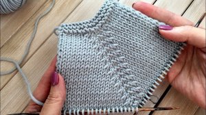 Красивая регланная линия при вязании реглана сверху