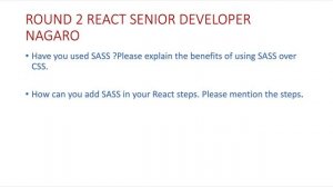 React JS Developer Interview Questions Nagaro Round 2