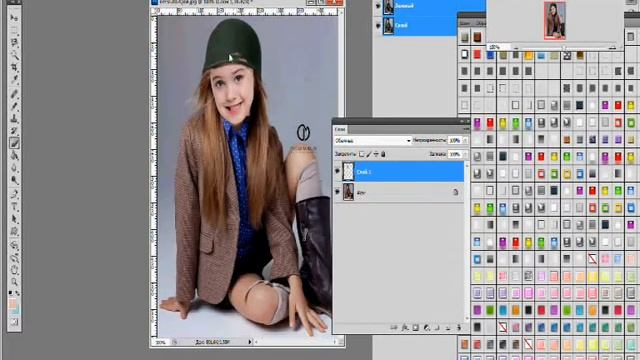 Замена лица в фотошопе смотреть онлайн