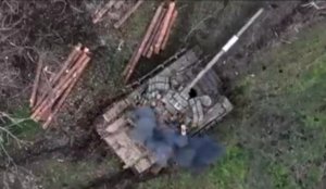 ???? Кадры уничтожения украинского танка Т64Б