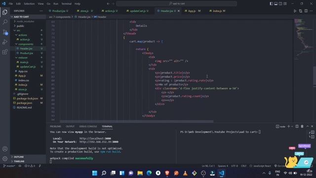?Add to cart Project Part-4 ( React , Redux , Material UI , React-Bootstrap ) @codefamily ? смотреть онлайн