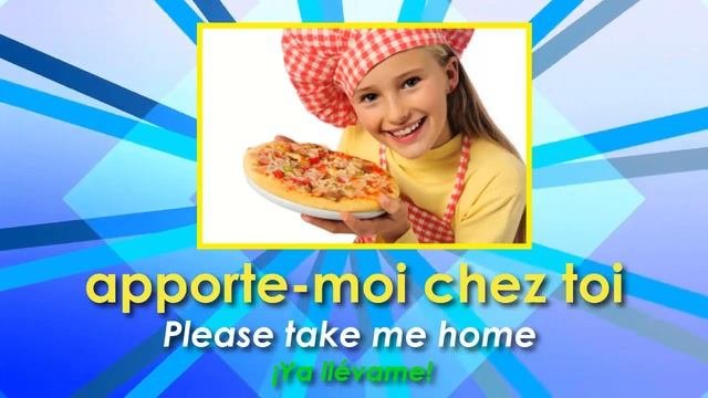 Je Suis Une Pizza - I Am A Pizza (English And Spanish Subtitles)