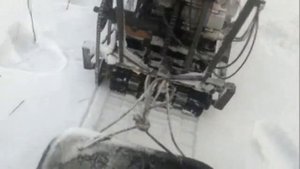 самодельный мотобуксировщик