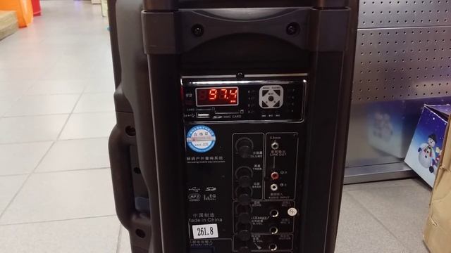 Активная акустика WBI K12, 200Вт, FM радио, USB, SD, Микрофон, Гитара. смотреть онлайн