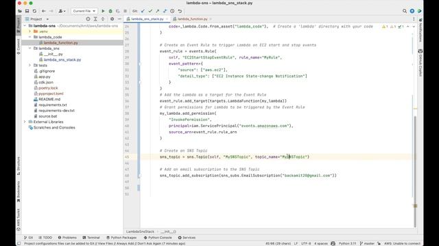 AWS EventBridge | Building Scalable AWS Infrastructure with CDK | EventBridge, Lambda & SNS | Part смотреть онлайн