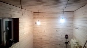 Вагонка комната отдыха в бане