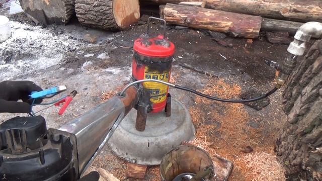 горелка из огнетушителя
