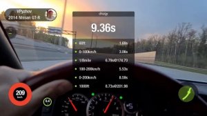 Nissan GTR 2014 Stage 3 750hp 0-100, 100-200 and 1/4 mile