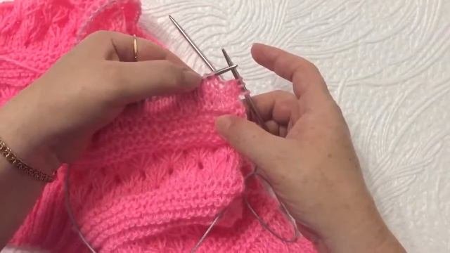 Рисунок цветы спицами