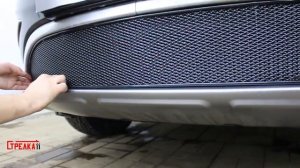 Защита радиатора ПРЕМИУМ GEELY ATLAS I с 2016г.в. (Черный) - strelka11.ru