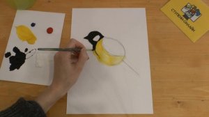 Как нарисовать Синицу. Видео Урок.