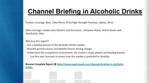 Channel Briefing in Alcoholic Drinks