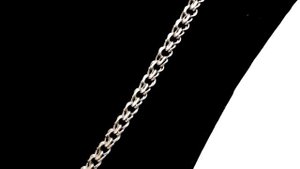 Серебряная цепочка мужская, плетение Бисмарк с огранкой, 6 мм, 925 пробы