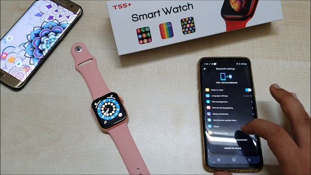 How to connect T55 Plus Smartwatch with M2 Wear app & features of M2 wear | How to connect T55 Plu смотреть онлайн