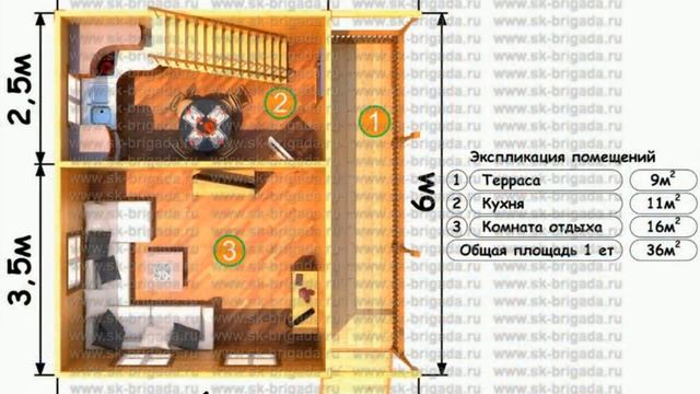 Дом 6 на 6 из бруса 150х150 смотреть онлайн