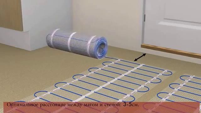 Монтаж электрического тёплого пола — наглядная видео инструкция смотреть онлайн