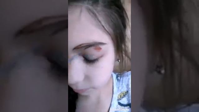 ШОК! сделала себе макияж акварелью! Без зеркала! ВЫ ТАКОГО ЕЩЕ НЕ ВИДЕЛИ! до смотрите до конца!!! смотреть онлайн