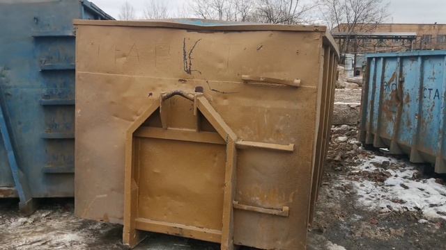 Контейнер 20 куб м, крюковой, длиннобазовый для мусора смотреть онлайн