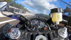 Максимальная скорость Yamaha R1 по GPS/ Max speed Yamaha R1 BigBang for GPS.