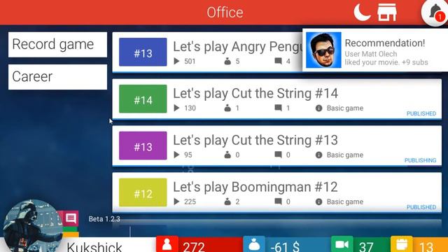 Tube tycoon (Симулятор Ютубера) #1 Дизлайк отписка смотреть онлайн