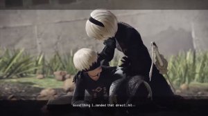 NieR Automata ニーア オートマタ #24 Boku-Shi Boss Fight (Jap Voices - Eng Subs)