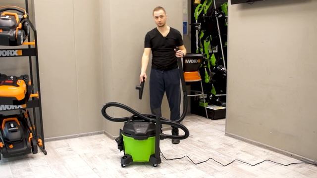 ОБЗОР СТОИТЕЛЬНОГО ПЫЛЕСОСА GREENWORKS G120WDV