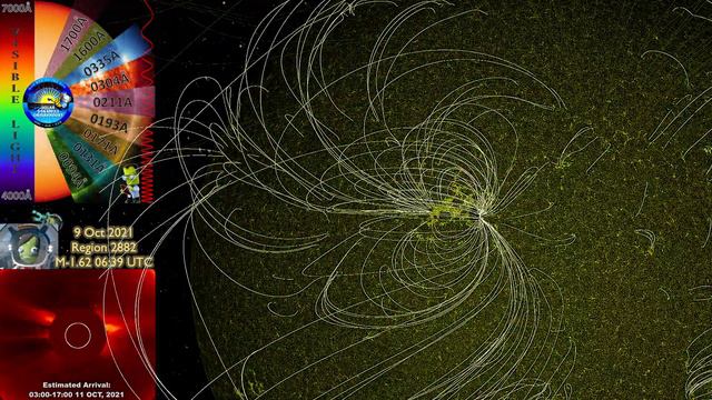 CME 1.62 M-Class 06:39 UTC 9 Oct, 2021: Impact projected 11 Oct, 2021. Geomagnetic Storm Possible 4 смотреть онлайн