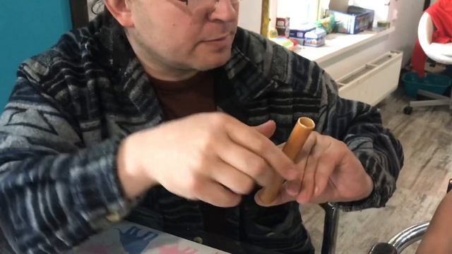 Делаем дудочку из тростника. В гостях Юрий Ковыгин. Поделки с детьми.