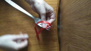 Видео урок. Бантик на вилке