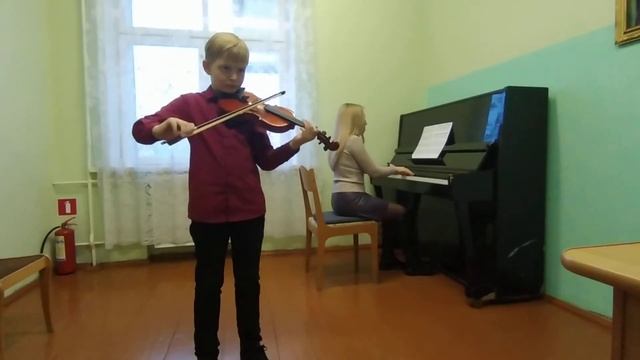 Владислав Герасимович, 8 лет. А. Комаровский Этюд 47 ля мажор, О. Ридинг Концерт си минор, 3 часть. смотреть онлайн