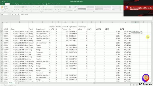 Data Preprocessing. Date and Time Functions - Data Analyst смотреть онлайн