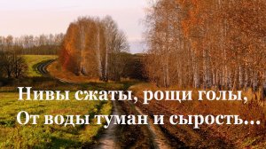 🍁 Сергей Есенин. Нивы сжаты, рощи голы | Стихи о природе поэтов 20 века